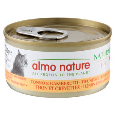 Вологий корм Almo Nature (Альмо Натюр) HFC Cat Natural для котів шматочки в соусі з тунцем та креветками 