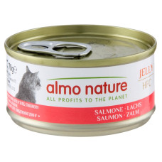 Вологий корм Almo Nature (Альмо Натюр) HFC Cat Jelly для котів шматочки в желе з лососем