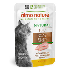 Вологий корм Almo Nature (Альмо Натюр) HFC Cat Natural для котів шматочки в соусі з курячим філе