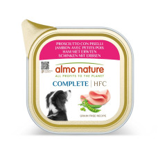 Вологий корм Almo Nature (Альмо Натюр) HFC Dog Complete для собак паштет з шинкою та горохом