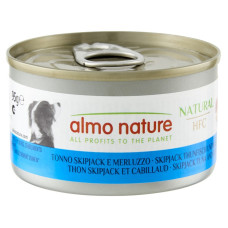 Вологий корм Almo Nature (Альмо Натюр) HFC Dog Natural для собак шматочки в соусі зі смугастим тунцем та тріскою