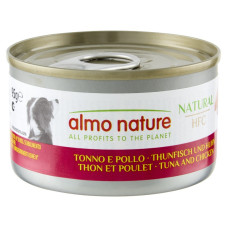 Вологий корм Almo Nature (Альмо Натюр) HFC Dog Natural для собак шматочки в соусі з тунцем та куркою