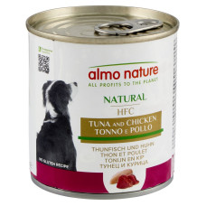 Вологий корм Almo Nature (Альмо Натюр) HFC Dog Natural для собак шматочки в соусі з тунцем та куркою