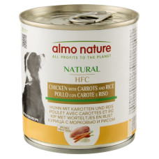 Вологий корм Almo Nature (Альмо Натюр) HFC Dog Natural для собак шматочки в соусі з куркою та морквою