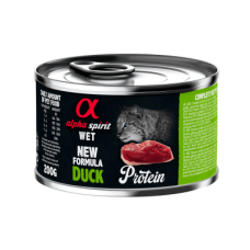 Вологий корм Alpha Spirit (Альфа Спіріт) Duck for Adult Cat для котів з качкою
