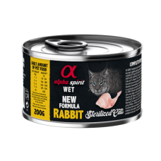 Вологий корм Alpha Spirit (Альфа Спіріт) Rabbit Sterilized Cat для стерилізованих котів з кроликом