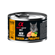 Вологий корм Alpha Spirit (Альфа Спіріт) Chicken with Paineapple для котів з куркою та ананасами