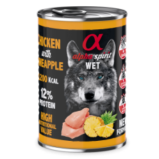 Вологий корм Alpha Spirit (Альфа Спіріт) Chicken with Paineapple для собак з куркою та ананасами