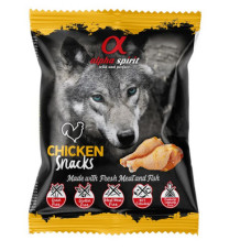 Ласощі напіввологі Alpha Spirit (Альфа Спіріт) DOG Snacks Chicken для собак кубики з куркою