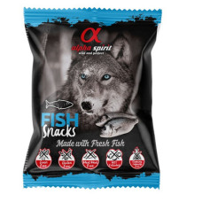 Ласощі напіввологі Alpha Spirit (Альфа Спіріт) DOG Snacks Fish для собак кубики з рибою