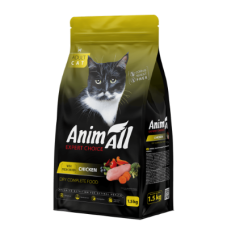 Сухий корм AnimAll (АнімАлл) Adult Cat для дорослих котів зі свіжою куркою