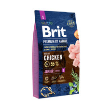 Сухий корм Brit Premium (Бріт Преміум) Dog Junior S для цуценят та юніорів дрібних порід з куркою