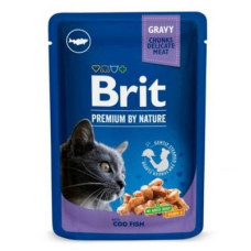 Вологий корм Brit Premium (Бріт Преміум) Cat Pouches with Cod Fish для котів з тріскою