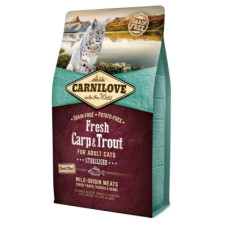 Сухий корм Carnilove (Карнілав) Fresh Carp & Trout for Adult Sterilised Cats для стерилізованих котів з коропом та фореллю