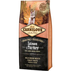Сухий корм Carnilove (Карнілав) Salmon & Turkey for Large Breed Puppy для цуценят та юніорів великих порід з лососем та індичкою