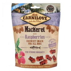 Ласощі Carnilove (Карнілав) Dog Crunchy Snack Mackerel with Raspberries для зміцнення імунітету собак зі скумбрією та малиною