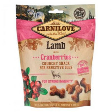 Ласощі Carnilove (Карнілав) Dog Crunchy Snack Crunchy Lamb with Cranberries для собак з чутливим травленням з ягням та журавлиною