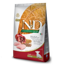 Cухий корм Farmina (Фарміна) N&D Low Grain Puppy Mini для цуценят дрібних порід з куркою та гранатом