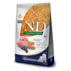 Cухий корм Farmina (Фарміна) N&D Low Grain Puppy Medium & Maxi для цуценят середніх і великих порід з ягням та чорницею 