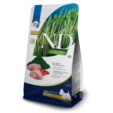 Сухий корм Farmina (Фарміна) N&D Spirulina Adult Mini для собак міні порід з ягням, спіруліною та ягодами годжі