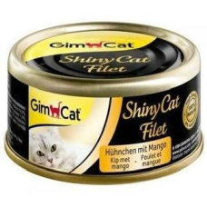 Вологий корм GimCat (ДжимКет) Shiny Cat Filet для котів з філе курки та манго