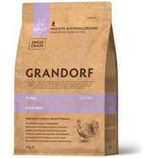 Сухий корм Grandorf (Грандорф) Dog Adult Mini Turkey для собак малих порід з індичкою  