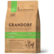 Сухий корм Grandorf (Грандорф) Dog Adult Mini Lamb & Turkey для собак малих порід з ягням та індичкою  