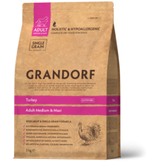 Сухий корм Grandorf (Грандорф) Dog Adult Medium & Maxi Turkey для собак середніх і великих порід з індичкою