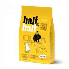 Сухий корм Half&Half (Халф енд Халф) Adult для дорослих котів з яловичиною