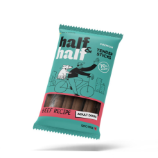 Ласощі Half&Half (Халф енд Халф) Tender Sticks Adult для собак м'ясні палички з яловичиною