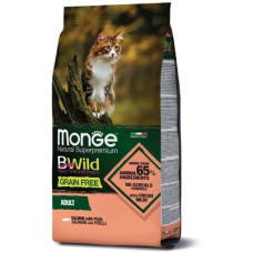 Сухий корм Monge (Монж) Cat BWild Grain Free Salmon Adult для котів з лососем
