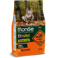  Сухий корм Monge (Монж) Dog BWild Grain Free Duck Adult All Breeds для собак з качкою
