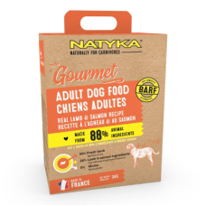 Напіввологий корм Natyka (Натіка) Gourmet Adult Dog Lamb & Salmon для собак середніх та великих порід з ягням та лососем