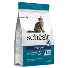 Сухий корм Schesir (Шезір) Cat Hairball для котів з довгою шерстю з куркою