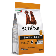Сухий корм Schesir (Шезір) Dog Medium Adult Chicken для собак середніх порід з куркою