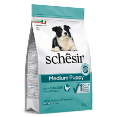 Сухий корм Schesir (Шезір) Dog Medium Puppy для цуценят середніх порід з куркою