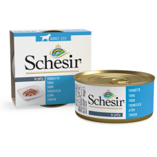 Вологий корм Schesir (Шезір) Tuna для собак з тунцем шматочки в желе