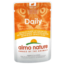 Вологий корм Almo Nature (Альмо Натюр) Daily Cat Chicken&Salmon для котів шматочки в желе з куркою та лососем