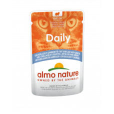 Вологий корм Almo Nature (Альмо Натюр) Daily Cat Cod&Shrimps для котів шматочки в желе з тріскою та креветками