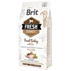 Сухий корм Brit (Бріт) Fresh Turkey with Pea Light Fit Slim Adult для собак з індичкою та горохом