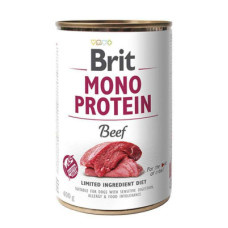 Вологий корм Brit (Бріт) Mono Protein Beef для собак з яловичиною