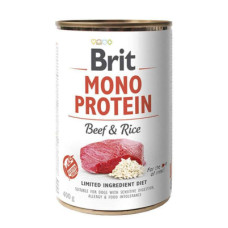 Вологий корм Brit (Бріт) Mono Protein Beef & Rice для собак з яловичиною та рисом