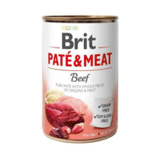 Вологий корм Brit (Бріт) Pate & Meat Beef для собак з яловичиною
