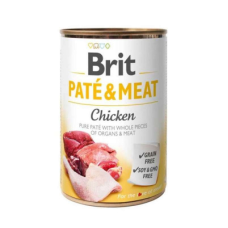 Вологий корм Brit (Бріт) Pate & Meat Chicken для собак з куркою