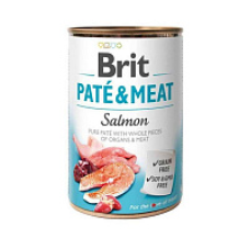 Вологий корм Brit (Бріт) Pate & Meat Salmon для собак з лососем