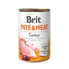 Вологий корм Brit (Бріт) Pate & Meat Turkey для собак з індичкою