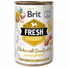 Вологий корм Brit Fresh (Бріт Фреш) Chicken with Sweet Potato для собак з куркою та бататом