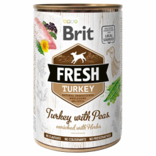 Вологий корм Brit Fresh (Бріт Фреш) Turkey with Peas для собак з індичкою та горохом