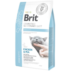 Сухий корм Brit GF VetDiet (Бріт ВетДієт) Cat Obesity для котів при зайвій вазі та ожирінні з куркою та горохом