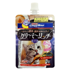 Ласощі CattyMan (КеттіМен) Creamy Bonito для котів вершкове пюре з макрелью